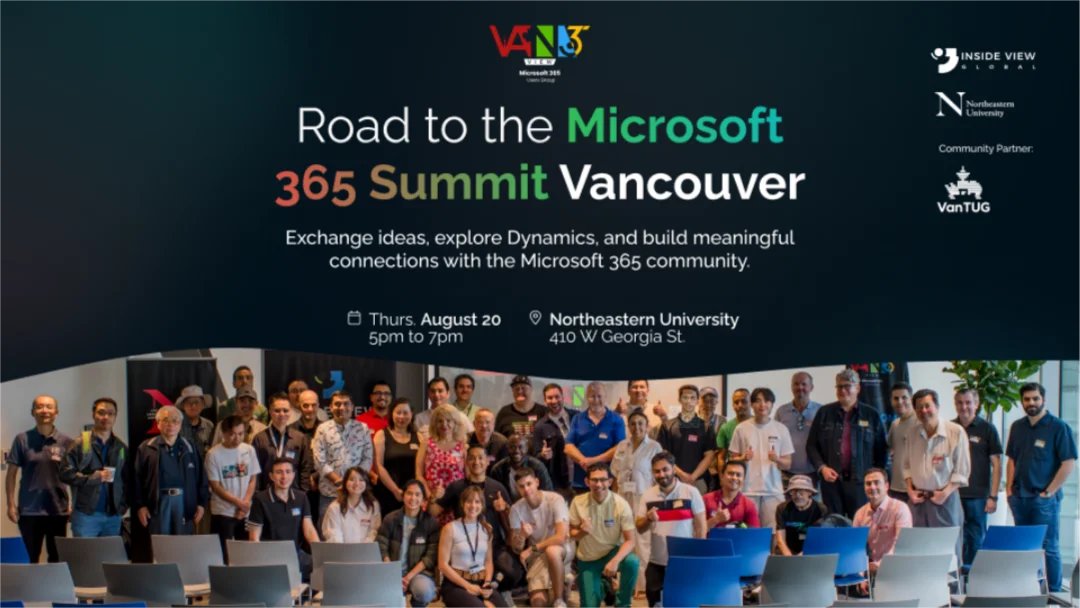 Road the Microsoft 365 Summit Vancouver
